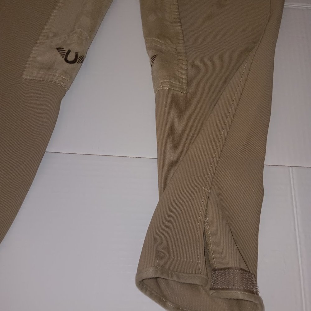 TUFF RIDER PULL-ON RIBBED BREECHES RIDING PANTS - Picture 7 of 10